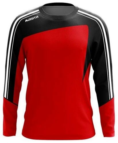 Masita Trainings-Sweater Forza rot-schwarz